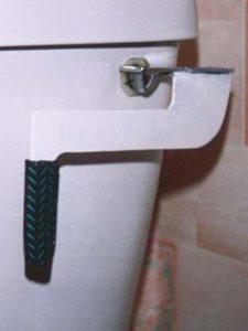 Modified toilet handle