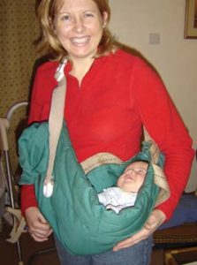 One-armed baby sling