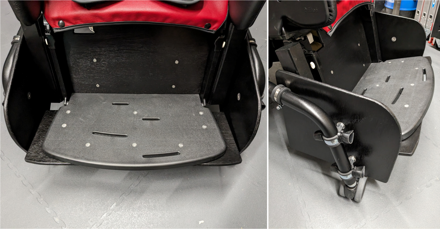 Footplate Shields for Activity Chair REMAP Custom made equipment