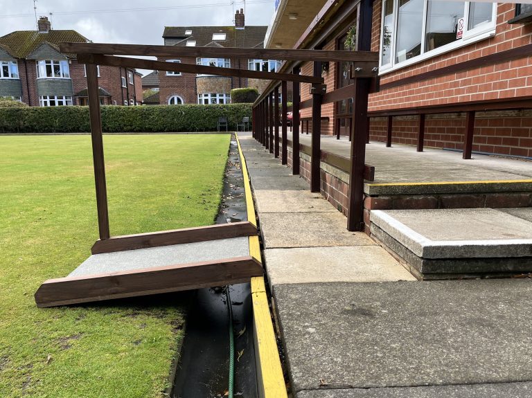 Bowling green access support - REMAP - Custom made equipment for ...