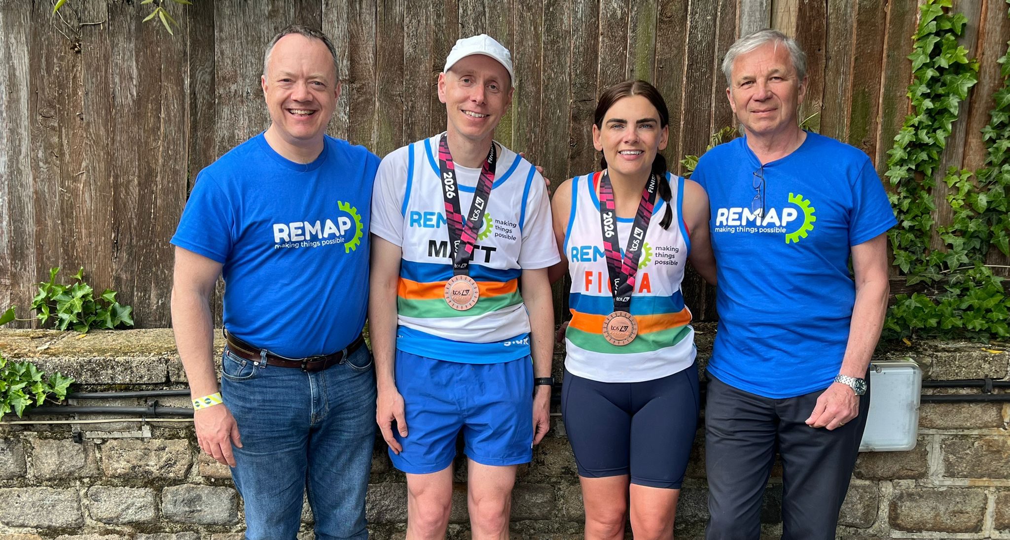 Team REMAP at the London Marathon: Fiona & Matt Cross the Finish Line!
